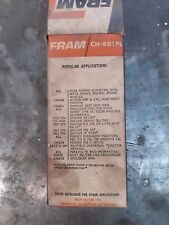 Fram 801pl oil for sale  HALSTEAD