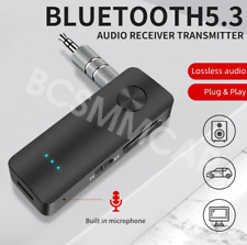 Receptor de áudio Bluetooth 5.3 2 em 1 áudio sem fio conector 3.5mm adaptador auxiliar para carro doméstico comprar usado  Enviando para Brazil