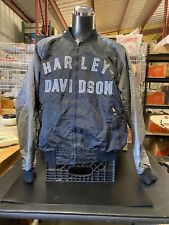 Used, Harley Davidson Mens 100th Anniversary Bomber Jacket Black Gray Nylon USA XXL for sale  Gilroy