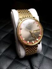 Usado, Vintage Mido Automático Multi Star Datoday Relógio Masculino Tom Dourado Para Reparo de Peças comprar usado  Enviando para Brazil