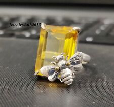 Anel de abelha citrino prata esterlina 925 joias feitas à mão todos os tamanhos MO2016, usado comprar usado  Enviando para Brazil