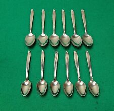 Set of 6 x 13 cm THOR Stainless Steel Teaspoons & 6 x 11 cm Coffee Spoons, used for sale  Shipping to South Africa