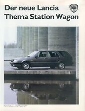 Lancia Thema Station Wagon Prospekt 1987 7/87 D brochure prospetto catalogue comprar usado  Enviando para Brazil