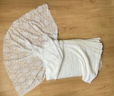 White lace material for sale  RUISLIP