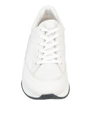 RRP€149 ALBERTO GUARDIANI Leather Sneakers US9 UK8.5 EU43 White Made in Portugal for sale  Shipping to South Africa