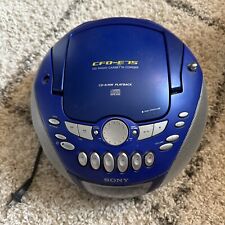 Blue Sony CFD-E75 CD Cassette Player Portable AM FM Radio Tested & Working for sale  Shipping to South Africa