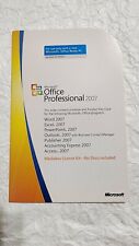 Microsoft Office 2007 Professional Media License Kit used, used for sale  Shipping to South Africa