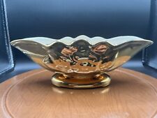 VINTAGE 22K WEEPING GOLD DECORATIVE CONSOLE BOWL for sale  Shipping to South Africa