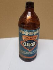 Usado, Garrafa Clorox de vidro vintage 8" com etiqueta de papel comprar usado  Enviando para Brazil