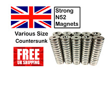 N52 magnets countersunk for sale  KINGSTON UPON THAMES