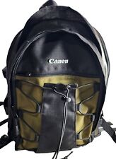 Canon Deluxe Photo Camera Backpack Bag Black Olive w/ Padded Dividers for sale  Shipping to South Africa