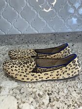 Zapatos planos de ballet Rothy's The Flat talla 10 con estampado de leopardo guepardo punta redonda segunda mano  Embacar hacia Argentina