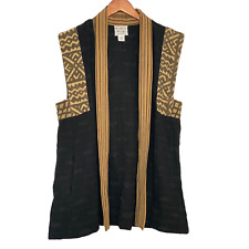 Veranda Wear Kimono Jacket Handwoven Guatemala Vintage Art Wear Folk Boho Size L for sale  Shipping to South Africa