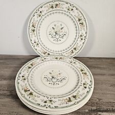 Royal Doulton PROVENCAL 10.5" Dinner Plate Set 4P Floral TC1034 England Read, used for sale  Shipping to South Africa