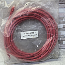 Cable de conexión rojo moldeado 30' FER6E-030-RED Cat 6, CAT6 UTP 23AWG X 4P envío gratuito a EE. UU. segunda mano  Embacar hacia Argentina