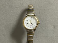 Reloj Timex Indiglo con correa de expansión de dos tonos para mujer en funcionamiento segunda mano  Embacar hacia Argentina