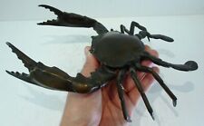 Antique Bronze Crab Lobster Fish Sea Shell Food Sculpture Stunning Huge Rare for sale  Shipping to Canada
