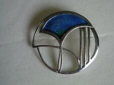Pat Cheney Sterling Silver and Enamel Brooch Beautiful design EB719 for sale  FALKIRK