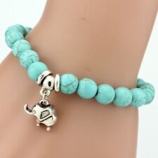 Bracelet boules turquoise d'occasion  Marquette-en-Ostrevant