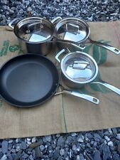 le creuset stainless steel set for sale  BAKEWELL