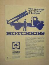 Prospectus truck hotchkiss d'occasion  Expédié en Belgium