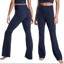 Calça legging Athleta Studio flare perna larga tamanho médio alta azul marinho cintura canelada, usado comprar usado  Enviando para Brazil