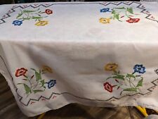 Vintage tablecloth cotton for sale  New Albany