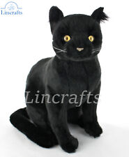 Used, Hansa Sitting Black Cat 7012 Soft Toy Sold by Lincrafts UK Est 1993 for sale  Shipping to South Africa
