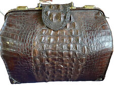 Crocodile leather brown for sale  Portland