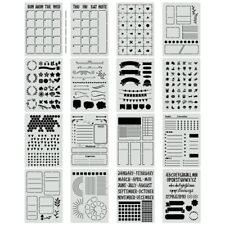 16pcs journal stencils for sale  Shipping to Ireland