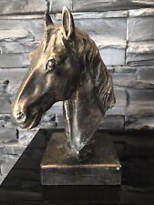 Pferdekopf skulptur bronziert gebraucht kaufen  Meerbusch-Büderich