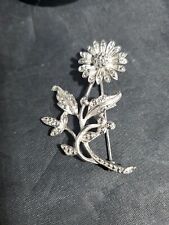Sterling flower brooch for sale  Syracuse