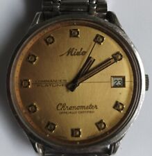 Usado, Relógio vintage raro automático masculino cronômetro flatline Mido Commander comprar usado  Enviando para Brazil