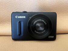 Canon Digital Camera PowerShot S100 Black 12.1 Megapixels 5x Optical Zoom Tested for sale  Shipping to South Africa