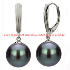 Women's 8/10/12/14/16mm South Sea Shell Pearl Dangle Leverback Earrings for sale  Shipping to South Africa