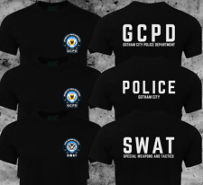 Nova camiseta logotipo Batman Gotham City Departamento de Polícia SWAT GCPD HQ comprar usado  Enviando para Brazil