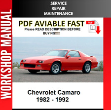 CHEVROLET CAMARO 1987 1988 1989 1990 1991 1992 MANUAL DE OFICINA DE REPARO DE SERVIÇO comprar usado  Enviando para Brazil