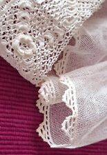 Antique embroidered lace for sale  THATCHAM