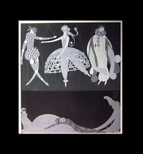 Fantasia teatral ERTE bonecas arlequim Harper's Bazaar 1922 12x9" impressão artística comprar usado  Enviando para Brazil