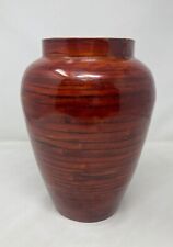 Brown wooden vase for sale  Shipping to Ireland