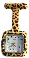 Krankenschwestern farbig gemustert Silikon Rubber Fob Uhren-quadratische Leopard na sprzedaż  PL