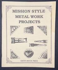 Projetos de trabalho em metal estilo missão PLANBOOK hardware desenhos gravados cobre latão comprar usado  Enviando para Brazil