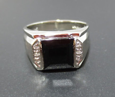 s diamond ring men onyx for sale  Glendale Heights