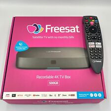 Caja de TV 4K grabable Freesat bajo demanda - 500 GB PVR UHD-4X-500 con control remoto segunda mano  Embacar hacia Mexico