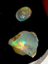 Melhores espécimes de opala de fogo Welo etíope! Rough & Cabochon! Mudança de cor incrível comprar usado  Enviando para Brazil