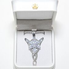Anime Lord of The Rings Arwen Evenstar Pendant Necklace Sterling Jewelry for sale  Shipping to South Africa
