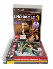 PlayStation 3 Uncharted Trilogy Drakes Fortune, Among Thieves & Unchartered PS3 comprar usado  Enviando para Brazil
