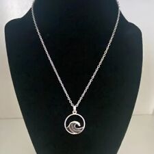 Silver wave necklace for sale  Fairfield