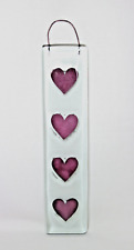 Fused glass hearts for sale  WOLVERHAMPTON