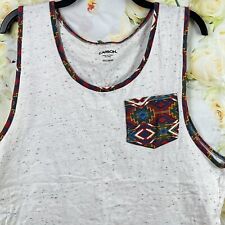 Camisa regata masculina CARBON XXL multicolor confete estampada AZTEC bolso frontal, usado comprar usado  Enviando para Brazil